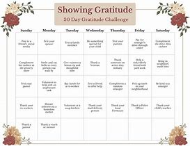 Image result for March Gratitude Calendar