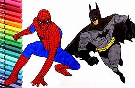 Image result for Spider Man and Batman Easy Drawings