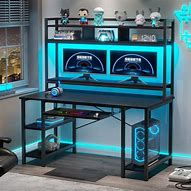 Image result for Gaming Desk with Hutch