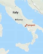 Image result for Location of Pompeii On Map of Italy
