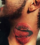 Image result for Lips Tattoo On Neck