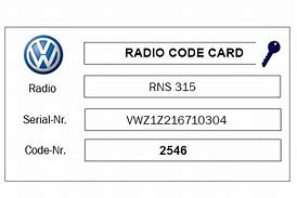 Image result for VW Radio Code How to Remove Safe