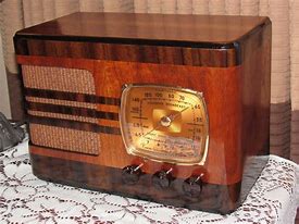 Image result for Old Wood Radios