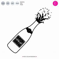 Image result for Free Champagne Bottle Pop SVG