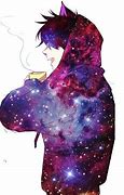 Image result for Anime Boy with Galaxy Hair