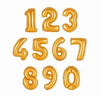 Image result for Orange Number Balloons