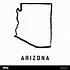 Image result for Outline Map of Arizona