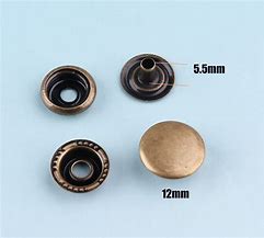 Image result for Decorative Leather Button Snap Bronze