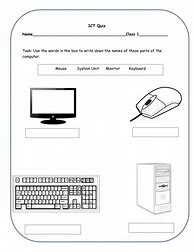 Image result for Count and Write Computer Parts Worksheet