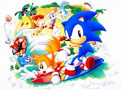 Image result for Sonic and Tails Title Screen Modern