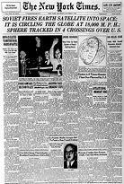 Image result for Sputnik 1 Newspaper