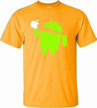 Image result for Android Eats Apple T-Shirt