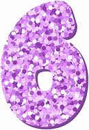 Image result for Glitter Number 6