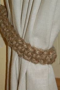 Image result for Rustic Curtain Tie Backs