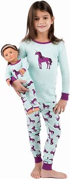 Image result for Doll Girl Matching Pajamas