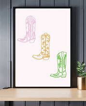 Image result for Cowboy Boot Print