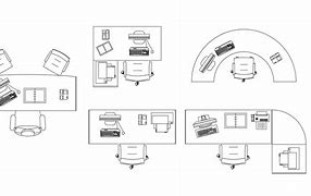 Image result for Plan View of Office Desk Tops