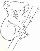 Image result for Koala Line Art