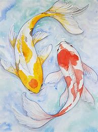 Image result for Koi Fish Art