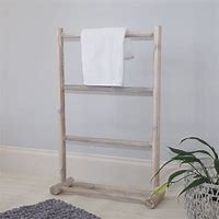 Image result for Free Standing Wooden Towel Rack