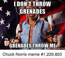 Image result for Chuck Norris Grenade Memes