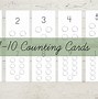 Image result for 1-10 Counting Cards