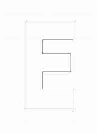 Image result for 3D Letters Outline Template E