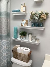Image result for Cool Bathroom Shelves