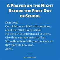 Image result for Prayer Before School