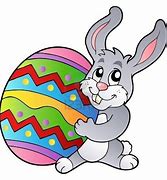 Image result for Cartoon Easter Bunny and Eggs