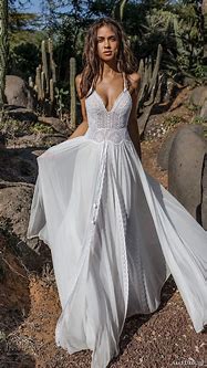 Image result for Bohemian Lace Wedding Dresses