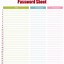 Image result for Password Template Printable PDF