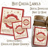 Image result for Christmas Hot Chocolate Labels