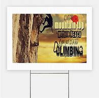 Image result for Rock Climbing Sign