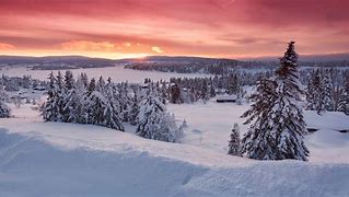 Image result for Snow-Covered Mountain Landscape