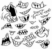 Image result for Sharp Teeth Mouth Drawing