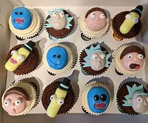 Image result for Rick and Morty Cupcakes