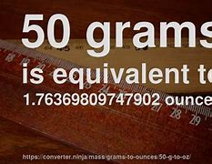Image result for How Much Is 50 Grams in Ounces
