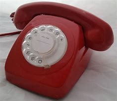 Image result for Red Landline Phone