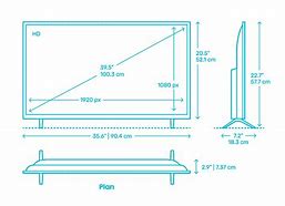 Image result for Dimensions of 40 Inch TV Screen