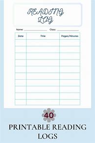 Image result for Printable Reading Log Pages