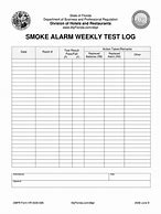 Image result for Fire Alarm Test Log Template