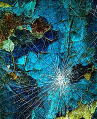 Image result for broken glass art