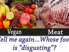 Image result for Vegan Food vs Meat