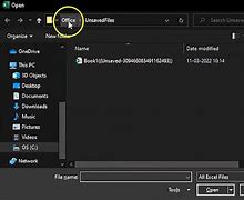 Image result for Recover Unsaved Excel File