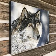Image result for Extra Large Painting of Wolves