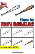 Image result for Baseball Bat Drawing Easy