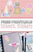 Image result for Free Printable Unicorn Stickers