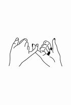 Image result for Pinky Promise Drawing One Hand