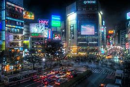Image result for Night City Neon Crowd